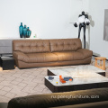 Современная домашняя гостиная мебель кожаные диваны